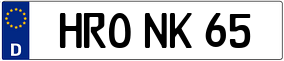 Trailer License Plate